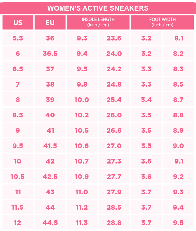 Women size chart