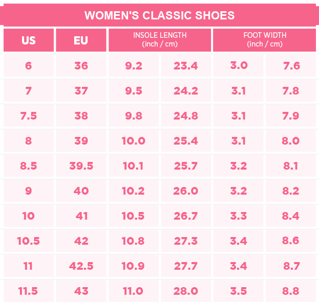Women size chart