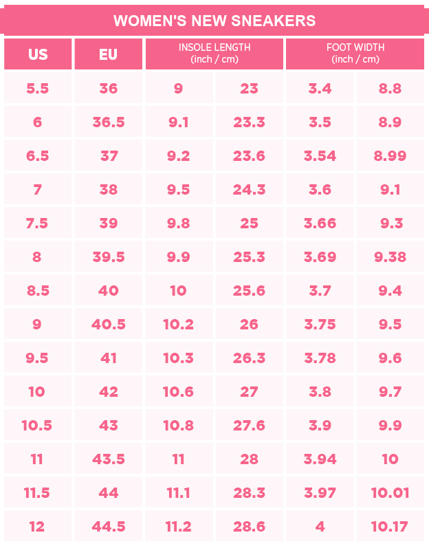 Women size chart