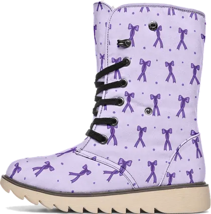 Purple Bows · Polar Boots