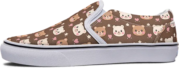 Bear Faces · Slip Ons